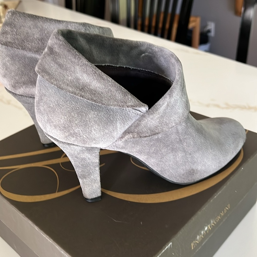 Gray Heel Bootie